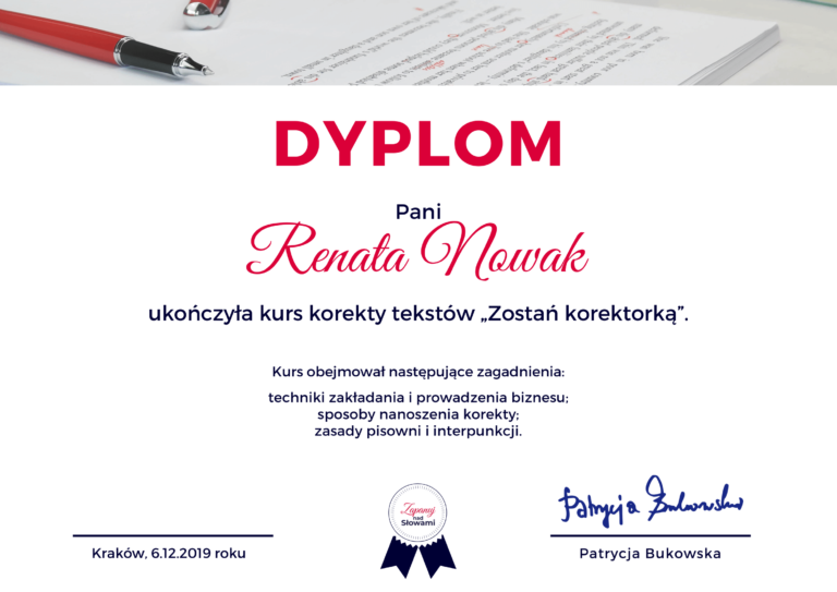 Kurs korekty